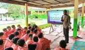 Kapolsek TPTM Turun ke Sekolah, Ingatkan Bahaya Narkoba Sejak Dini