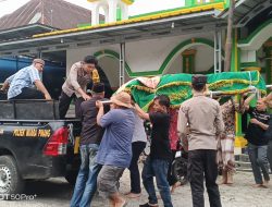 Sinergi Kemanusiaan, Personel Polres Empat Lawang Hadir di Tengah Kedukaan Masyarakat