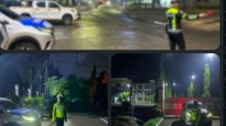 Blue Light Patrol Sat Lantas Polres Muara Enim Jaga Keamanan Lalu Lintas di Malam Hari