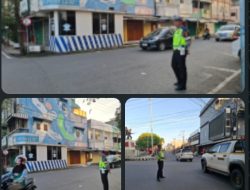 Pagi Padat, Polisi Hadir di Titik Rawan: Strong Point Polres Muara Enim Bikin Lalu Lintas Lebih Aman