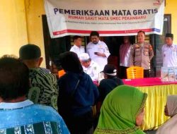 Layanan Pemeriksaan Mata Gratis Digelar di Melayu Besar, Ratusan Warga Antusias