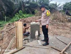 Polres Rohil Pacu Pembangunan Jembatan Merah Putih Presisi, Progres Capai 90 Persen