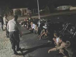 Polsek TPTM Bubarkan Balap Liar di Jalinsum Bagansiapiapi–Ujung Tanjung, Delapan Motor Diamankan