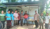 Polsek Pujud Pasang Garis Polisi di Gubuk yang Diduga Jadi Tempat Konsumsi Narkoba di Pujud