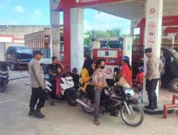Patroli Rutin Polsek Pujud di Sejumlah Titik Keramaian
