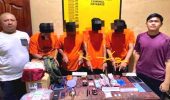Polsek Bangko Pusako Tangkap Empat Tersangka, Temukan Sabu 43,3 Gram dan Peluru Berbagai Kaliber