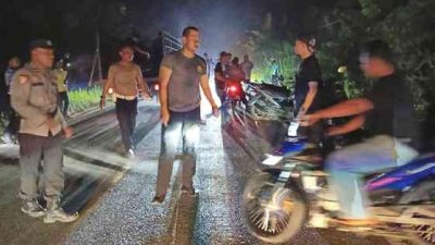 Razia Gabungan Polsek Tanjung Melawan Tanah Putih Tertibkan Balap Liar di Rohil, 13 Sepeda Motor Diamankan