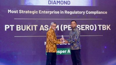 PTBA Raih Diamond PROSPER A IRCA 2026, Bukti Komitmen pada Tata Kelola dan Kepatuhan