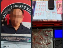 Meresahkan Warga, Pengedar Sabu di Desa Ujan Mas Baru Dibekuk Polisi dengan 19 Paket Barang Bukti