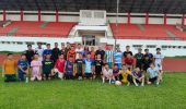 Kapolres Muara Enim Pererat Silaturahmi Lewat Olahraga Sepak Bola Bersama Klub Bola Muara Enim”
