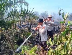 Polsek Tanah Putih Intensifkan Penanganan Titik Panas di Wilayah Rawan Karhutla