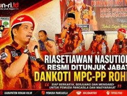 Penyegaran Struktur Komando Inti MPC-PP Rohil, Riasetiawan Resmi Ditunjuk Jabat Dankoti