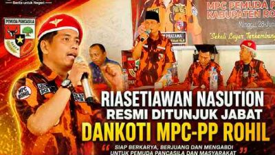 Penyegaran Struktur Komando Inti MPC-PP Rohil, Riasetiawan Resmi Ditunjuk Jabat Dankoti