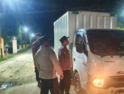 Antisipasi C3 dan Gangguan Kamtibmas Polsek Pujud Gelar Patroli Malam di Jalan Lintas Pujud-Tanjung Medan 