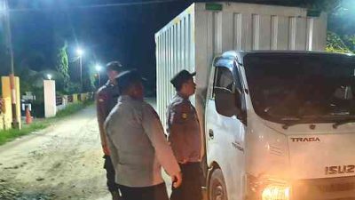 Antisipasi C3 dan Gangguan Kamtibmas Polsek Pujud Gelar Patroli Malam di Jalan Lintas Pujud-Tanjung Medan 
