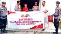 Polsek Tanah Putih Gelar Bakti Religi Sambut Hari Bhayangkara ke-80 di Gereja GPDI Simpang Benar