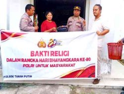 Polsek Tanah Putih Gelar Bakti Religi Sambut Hari Bhayangkara ke-80 di Gereja GPDI Simpang Benar