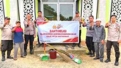 Sambut HUT Bhayangkara ke-80, Polsek Tanah Putih Gelar Bakti Religi di Masjid Taqwa