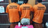 Polsek Pujud Ungkap Kasus Narkoba di Tanjung Medan, Tiga Pria dan Sabu Seberat 0,96 Gram Diamankan 