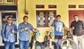 BRI Bagansiapiapi Dukung Riau Bhayangkara Run 2026, Serahkan Tiga Sepeda Gunung