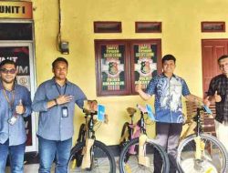 BRI Bagansiapiapi Dukung Riau Bhayangkara Run 2026, Serahkan Tiga Sepeda Gunung