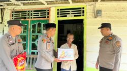 Sambut Hari Bhayangkara ke-80, Polsek Rambang Salurkan Bantuan Sosial kepada Warga