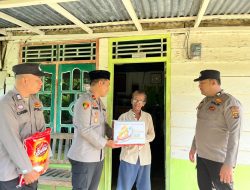 Sambut Hari Bhayangkara ke-80, Polsek Rambang Salurkan Bantuan Sosial kepada Warga