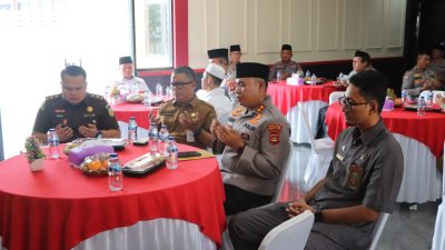 DOA BERSAMA LINTAS AGAMA, POLRES MUARA ENIM MEMOHON KESELAMATAN BANGSA DAN KEMAJUAN POLRI DI HARI BHAYANGKARA KE-80