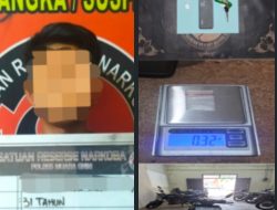 Pelaku Narkoba Diamankan di Muara Enim, Polisi Sita Sabu dan Sepeda Motor