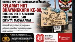 Ormas KPK-ME Sampaikan Ucapan Selamat HUT Bhayangkara ke-80, Dukung Polri Semakin Profesional dan Dicintai Masyarakat