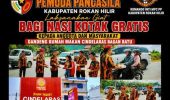 KOTI MPC Pemuda Pancasila Rokan Hilir Gelar Aksi Sosial Berbagi Nasi Kotak Gratis, Gandeng Rumah Makan Cindelaras Bagan Batu