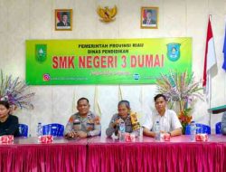 Polsek Bukit Kapur Perkuat Edukasi Pencegahan Narkoba di SMKN 3 Dumai