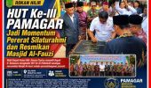 HUT Ke-III PAMAGAR Berlangsung Meriah, Wakil Bupati Resmikan Masjid Al-Fauzi