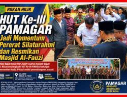HUT Ke-III PAMAGAR Berlangsung Meriah, Wakil Bupati Resmikan Masjid Al-Fauzi