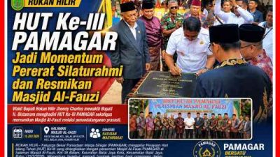 HUT Ke-III PAMAGAR Berlangsung Meriah, Wakil Bupati Resmikan Masjid Al-Fauzi