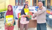 Sat Binmas Polres Rohil Salurkan 3 Ton Beras Murah Kepada Masyarakat 
