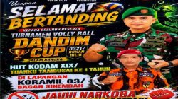 Komandan KOTI PP Rohil Dukung Dandim Cup, Bentengi Pemuda dari Narkoba
