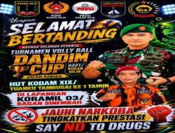 Komandan KOTI PP Rohil Dukung Dandim Cup, Bentengi Pemuda dari Narkoba