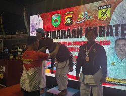 Dipimpin Kapolsek Rambang, Tim Karate Polres Muara Enim Sabet 2 Emas dan 2 Perak di Kejuaraan Kapolda Cup 2026