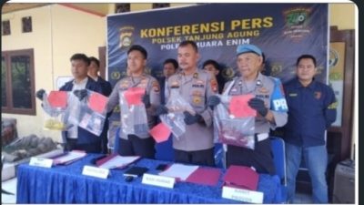Polsek Tanjung Agung Ungkap Kasus Pencurian dengan Kekerasan (Curas), Tiga Pelaku Diamankan dan Sejumlah Barang Bukti Disita