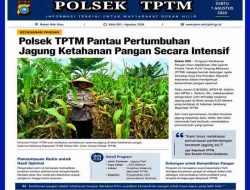 Polsek TPTM Intensif Pantau Pertumbuhan Jagung untuk Dukung Ketahanan Pangan
