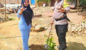 Polsek Bagan Sinembah Ajak Warga Hijaukan Lingkungan Lewat Program Green Policing