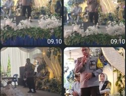 Polsek Lawang Kidul Hadiri Resepsi Pernikahan Warga, Sampaikan Edukas