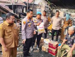 Polsek Bagan Sinembah Salurkan Bantuan untuk Korban Kebakaran