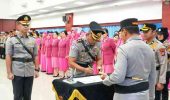 Sertijab Kapolres Bengkalis, AKBP Fahrian Saleh Siregar Serahkan Tongkat Komando kepada AKBP Eko Rubiyanto