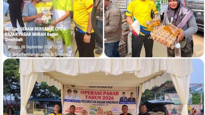 CFD BAGANBATU SEMAKIN SEMARAK, OPERASI PASAR DISPERINDAGSAR HADIR JAGA STABILITAS HARGA PANGAN