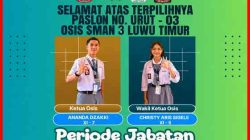 Pemilihan Ketua OSIS SMA Negeri 3 Luwu Timur Berlangsung Demokratis, Ananda Zaky Terpilih
