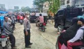 Strong Point Pagi, Polsek Bagan Sinembah Atur Lalu Lintas di Jalan Jenderal Sudirman