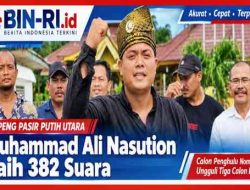 Unggul dalam Pilpeng Pasir Putih Utara, Muhammad Ali Nasution Raih 382 Suara 