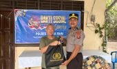 Polisi Bersama Masyarakat! Humas Polres Muara Enim Rayakan HUT ke-75 dengan Aksi Sosial Penuh Makna